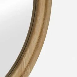 Lulu And Georgia Organic Harmony Collection Bourdon Double-Framed Round Mirror