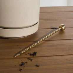 Lulu And Georgia Brass Soil Probe By Greenery Unlimited New