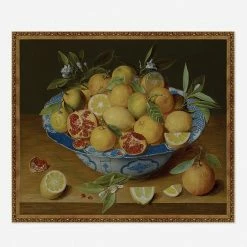 Lulu And Georgia 'Still Life With Lemons, Oranges, And A Pomegranate' Wall Art By Jacob Van Hulsdonck
