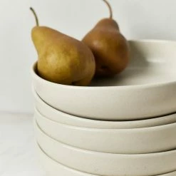 Lulu And Georgia Casafina Pacifica Dinnerware, Vanilla (18-Piece Set) Earth Tones