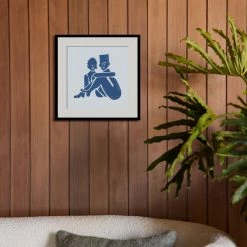 Lulu And Georgia 'Pair (Square)' Print By Adrian Brandon Walls