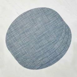 Lulu And Georgia Chilewich Mini Basketweave Oval Placemat (Set Of 4) Outdoor Collection