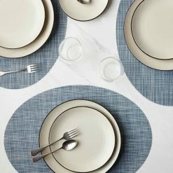 Lulu And Georgia Chilewich Mini Basketweave Oval Placemat (Set Of 4) Outdoor Collection