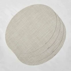 Lulu And Georgia Chilewich Mini Basketweave Oval Placemat (Set Of 4) Outdoor Collection