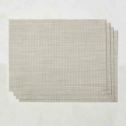 Lulu And Georgia Chilewich Mini Basketweave Rectangle Placemat (Set Of 4) Outdoor Collection
