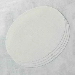 Lulu And Georgia Chilewich Mini Basketweave Oval Placemat (Set Of 4) Outdoor Collection