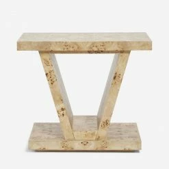 Lulu And Georgia Chloe Burl Wood Side Table