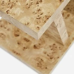 Lulu And Georgia Chloe Burl Wood Side Table