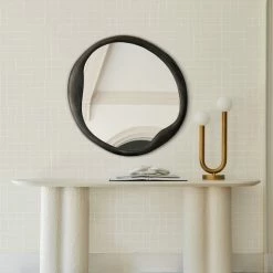 Lulu And Georgia Curved + Rounded Doreen Round Mirror