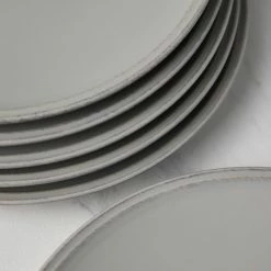 Lulu And Georgia Kitchen + Dining Friso Dinner Plates (Set Of 6) By Costa Nova