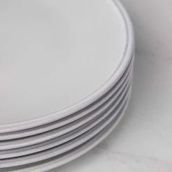 Lulu And Georgia Kitchen + Dining Friso Dinner Plates (Set Of 6) By Costa Nova