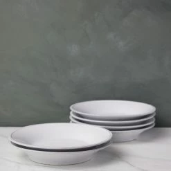Lulu And Georgia Kitchen + Dining Friso Soup/Pasta Plates (Set Of 6) By Costa Nova