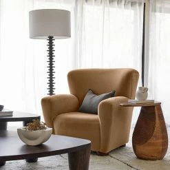 Lulu And Georgia Bouclé + Textural Fabric Avery Accent Chair