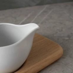 Lulu And Georgia Dine Sauce Boat + Oak Stand By LSA International New