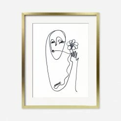 Lulu And Georgia Walls 'Flower' Print By Damienne Merlina