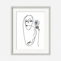 Lulu And Georgia Walls 'Flower' Print By Damienne Merlina