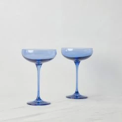 Lulu And Georgia Curved + Rounded Estelle Champagne Coupes (Set Of 2)