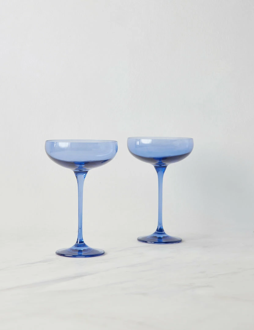 Lulu And Georgia Curved + Rounded Estelle Champagne Coupes (Set Of 2)