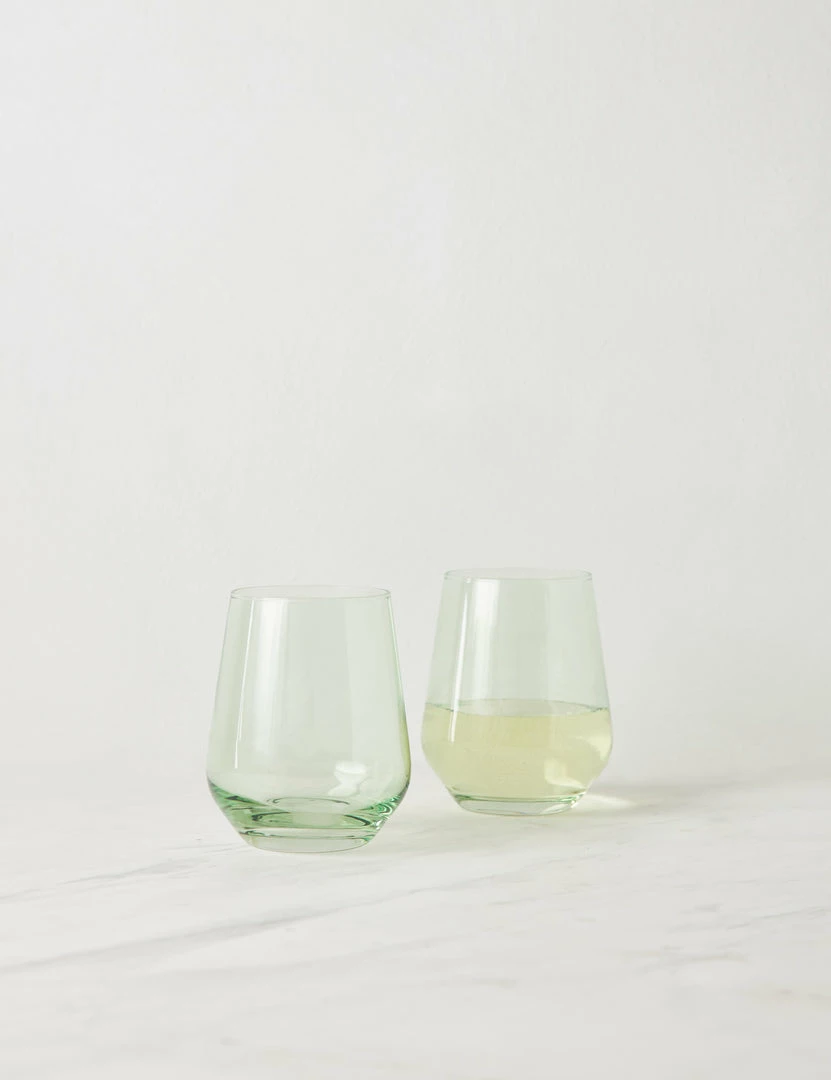 Best reviews of ๐ Lulu And Georgia Muted Pastels Estelle Stemless Wine Glass (Set Of 2) ๐ฅ 6 Lulu And Georgia Muted Pastels Estelle Stemless Wine Glass (Set Of 2)