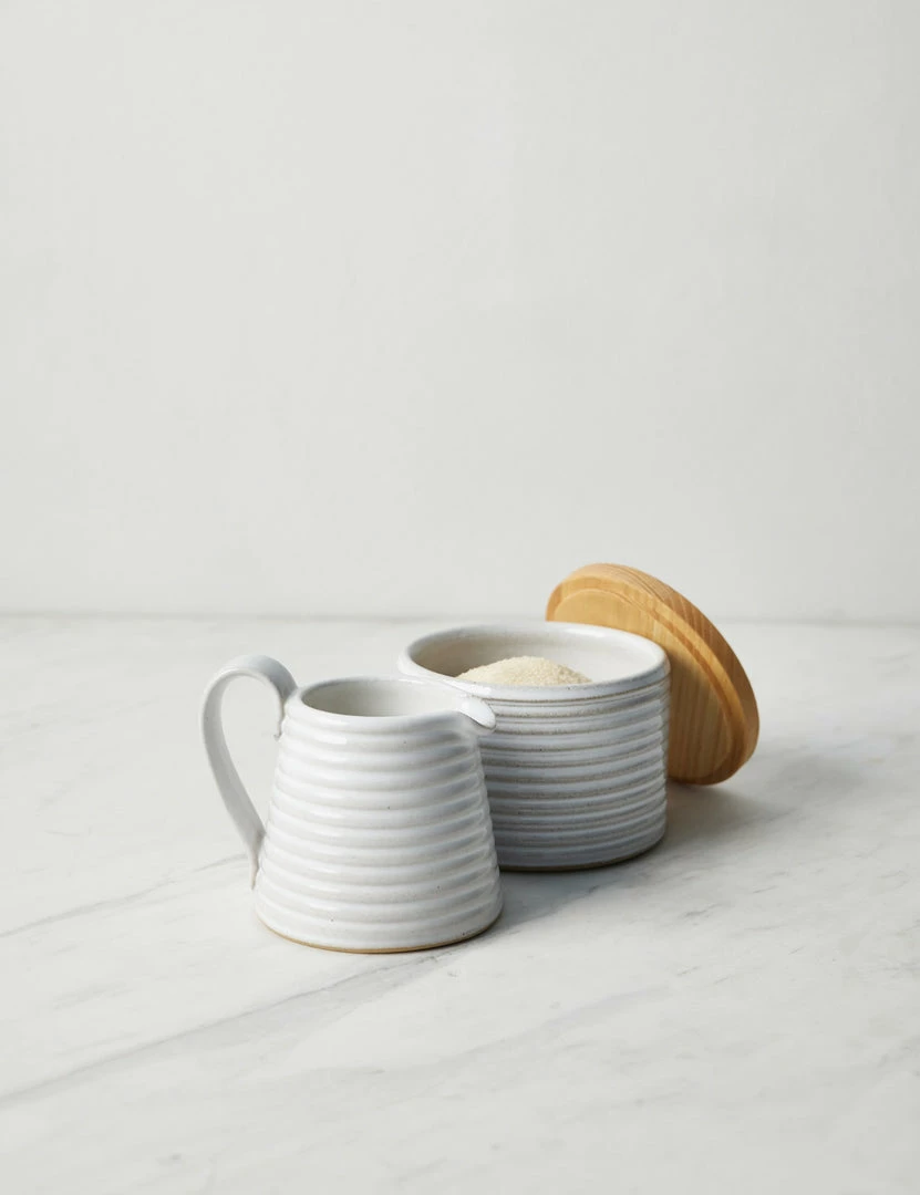 Best Sale 🌟 Lulu And Georgia Hemlock Sugar And Creamer Set By Farmhouse Pottery Kitchen + Dining 🥰 4 Lulu And Georgia Hemlock Sugar And Creamer Set By Farmhouse Pottery Kitchen + Dining