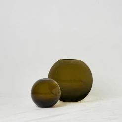 Lulu And Georgia Hawkins New York Aurora Sphere Vase Mossy Greens