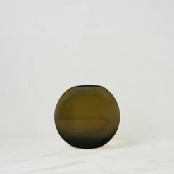 Lulu And Georgia Hawkins New York Aurora Sphere Vase Mossy Greens