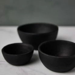 Lulu And Georgia Simple Cast Iron Bowls (Set Of 3) By Hawkins New York