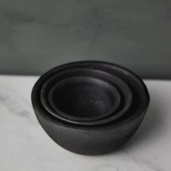 Lulu And Georgia Simple Cast Iron Bowls (Set Of 3) By Hawkins New York