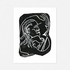 Lulu And Georgia Walls 'Hold' Print By Adrian Brandon