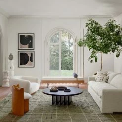 Lulu And Georgia Pentwater Round Coffee Table By Sarah Sherman Samuel Sarah Sherman Samuel Collection