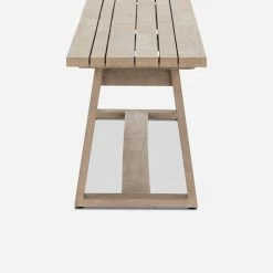 Lulu And Georgia Zed Indoor / Outdoor Dining Bench Outdoor Collection