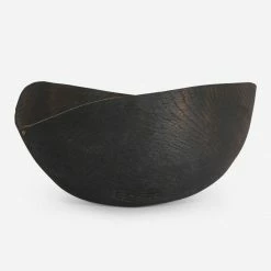 Lulu And Georgia Korean White Oak Black Wave Bowl, Medium By Namu Home Goods Organic Harmony Collection