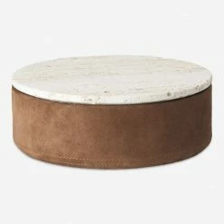 Lulu And Georgia Organic Harmony Collection Suede Box By Kristina Dam Studio