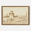 Lulu And Georgia 'Landscape With A View Of A Fortified Fort' Wall Art By Giovanni Francesco Barbieri Earth Tones