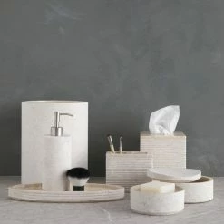Lulu And Georgia Limestone Bath Accessories By Kassatex