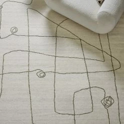 Lulu And Georgia Line Drawing Flatweave Rug By Sarah Sherman Samuel Sarah Sherman Samuel Collection