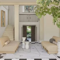 Lulu And Georgia Line Drawing Flatweave Rug By Sarah Sherman Samuel Sarah Sherman Samuel Collection