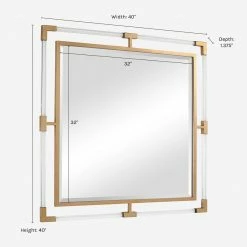 Lulu And Georgia Hyperion Square Mirror Walls