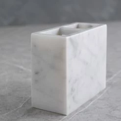 Lulu And Georgia New Marmol Bath Accessories By Kassatex