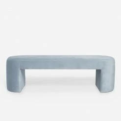 Lulu And Georgia Bouclé + Textural Fabric Mikhail Bench