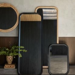 Lulu And Georgia Organic Harmony Collection Bourdon Double-Framed Round Mirror