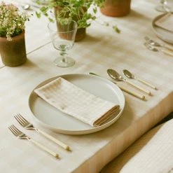 Lulu And Georgia Heather Taylor Home Gingham Tablecloth