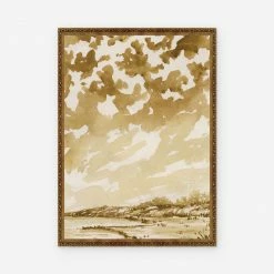 Lulu And Georgia 'Ochre Landscape' Print By Laurel-Dawn Latshaw Earth Tones