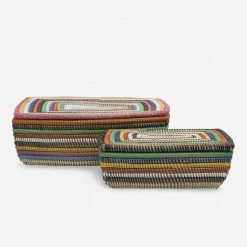 Lulu And Georgia Olie Lidded Baskets (Set Of 2) By Expedition Subsahara