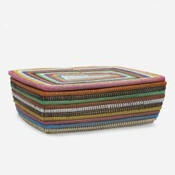 Lulu And Georgia Olie Lidded Baskets (Set Of 2) By Expedition Subsahara