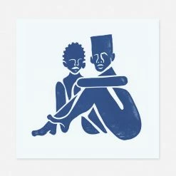 Lulu And Georgia 'Pair (Square)' Print By Adrian Brandon Walls