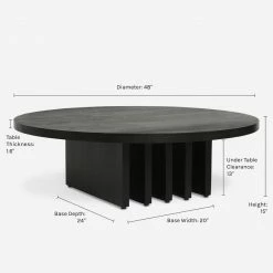 Lulu And Georgia Pentwater Round Coffee Table By Sarah Sherman Samuel Sarah Sherman Samuel Collection