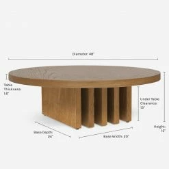 Lulu And Georgia Pentwater Round Coffee Table By Sarah Sherman Samuel Sarah Sherman Samuel Collection