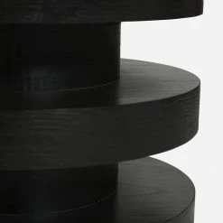 Lulu And Georgia Pentwater Round Side Table By Sarah Sherman Samuel, Black