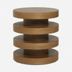 Lulu And Georgia Sarah Sherman Samuel Collection Pentwater Round Side Table By Sarah Sherman Samuel, Natural